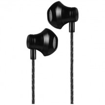 Наушники внутриканальные HOCO M18, Gesi Metallic, микрофон, кабель 1.2м, цвет: чёрный (1/30/300)